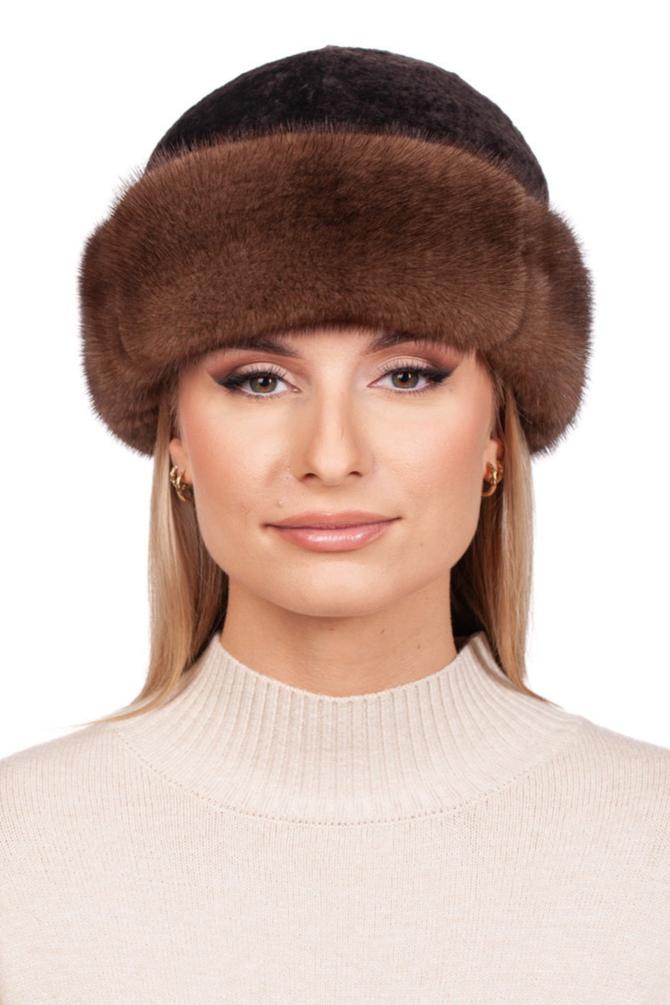astrakhan types of fur hats Brown Mink Fur Aviator Hat Handmade By FurbySD
