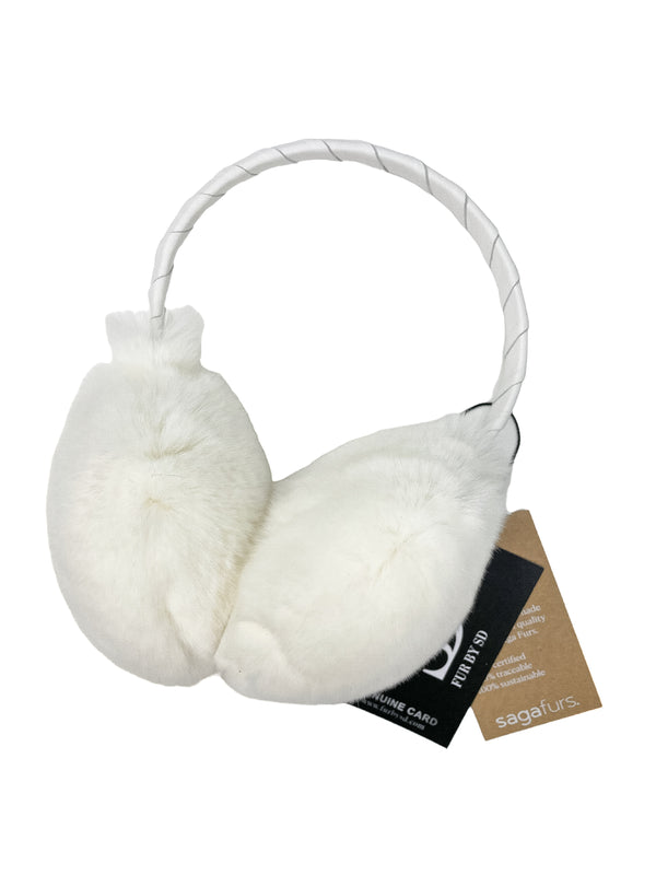White Rabbit Fur Earmuffs