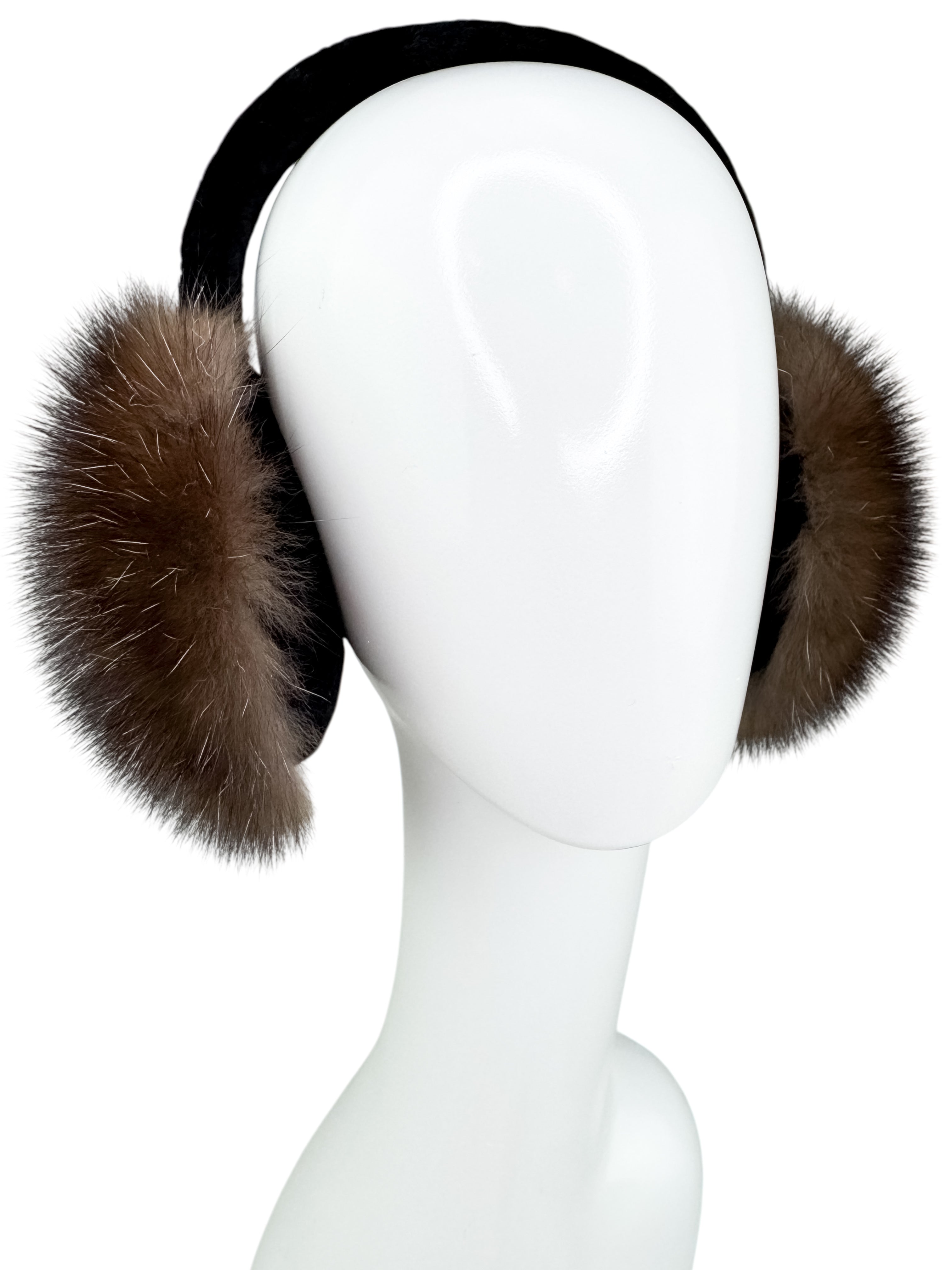 Barguzin Sable Fur Earmuffs – Luxury Handmade Winter Accessory By