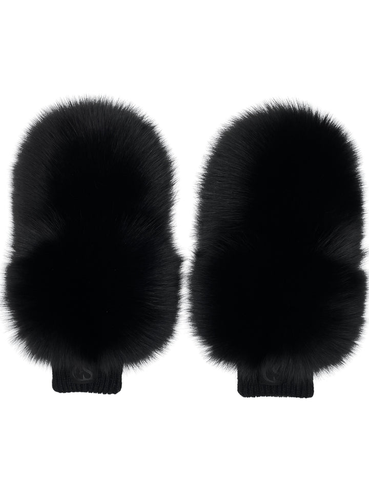 Transform your winter wardrobe with the luxurious Black Fox Fur Headband and Mittens from FurbySD. This pair of black furry mittens, complete with ribbed cuffs, boasts a fluffy texture that ensures ultimate warmth and comfort. For an effortlessly chic look, pair them with the matching headband for a coordinated style this winter season.