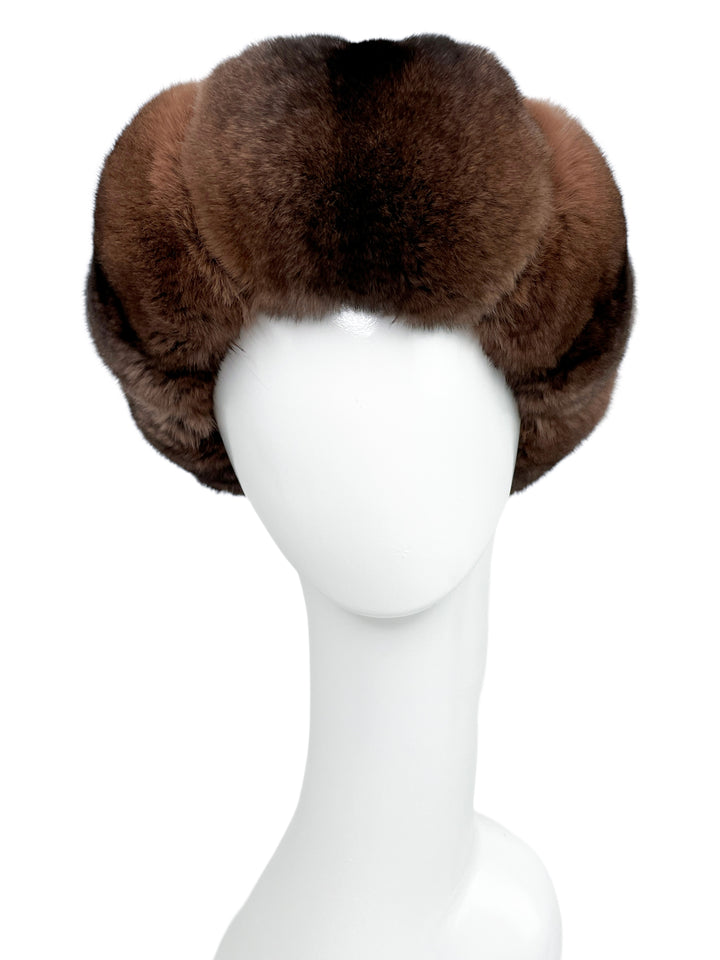 Brown Chinchilla Fur Headband by FurbySD