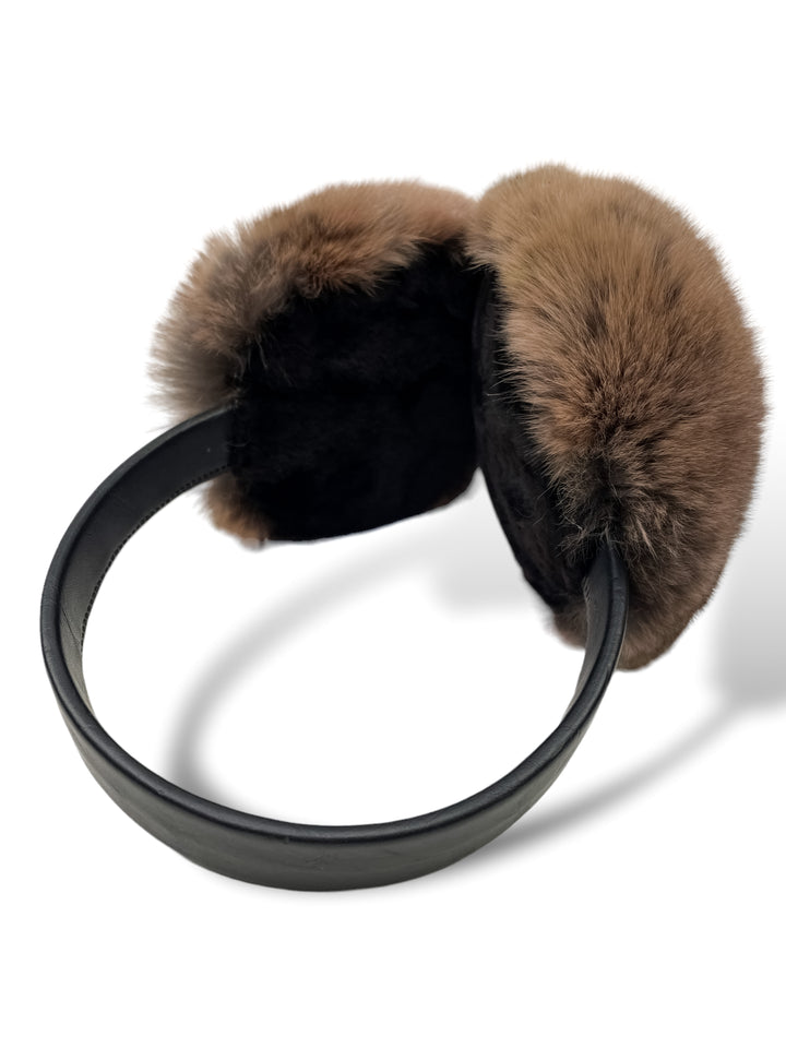 Real Chinchilla Fur Earmuffs