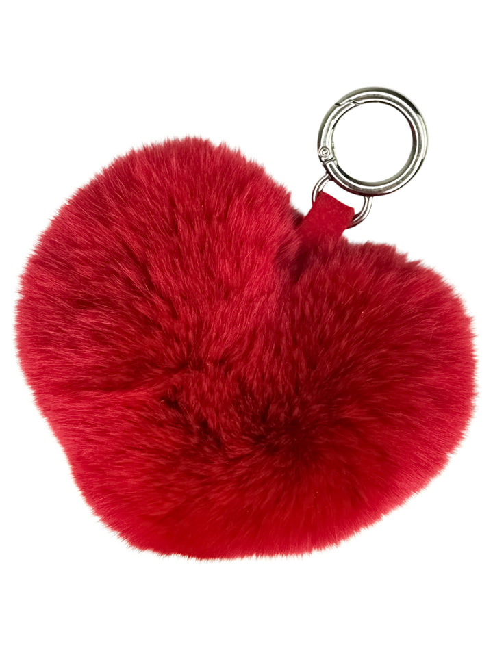 Purple Chinchilla Fur Bag Charm Handmade by FurbySD display picture 1