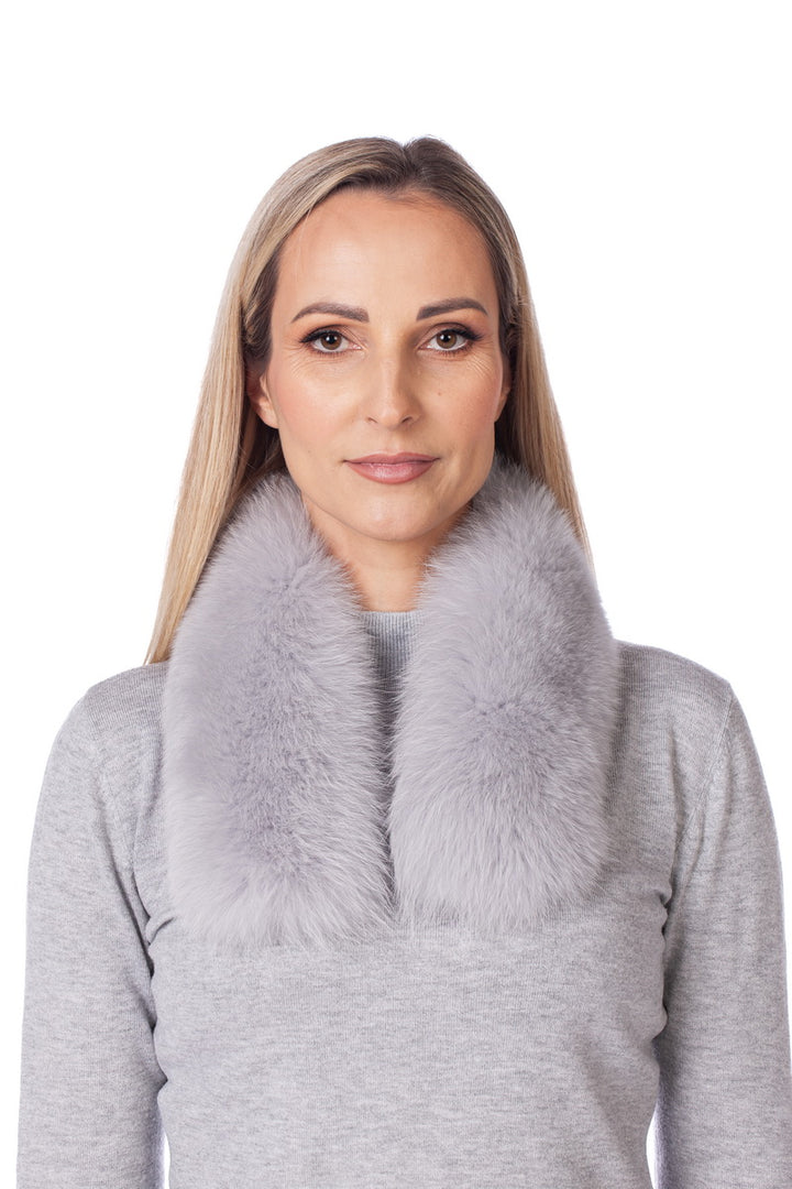 Grey Fox Fur Collar