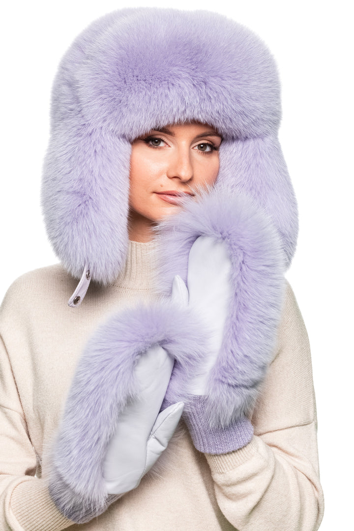 Fox And Astrakhan Fur Ushanka Hat Handmade By FurbySD display picture 2