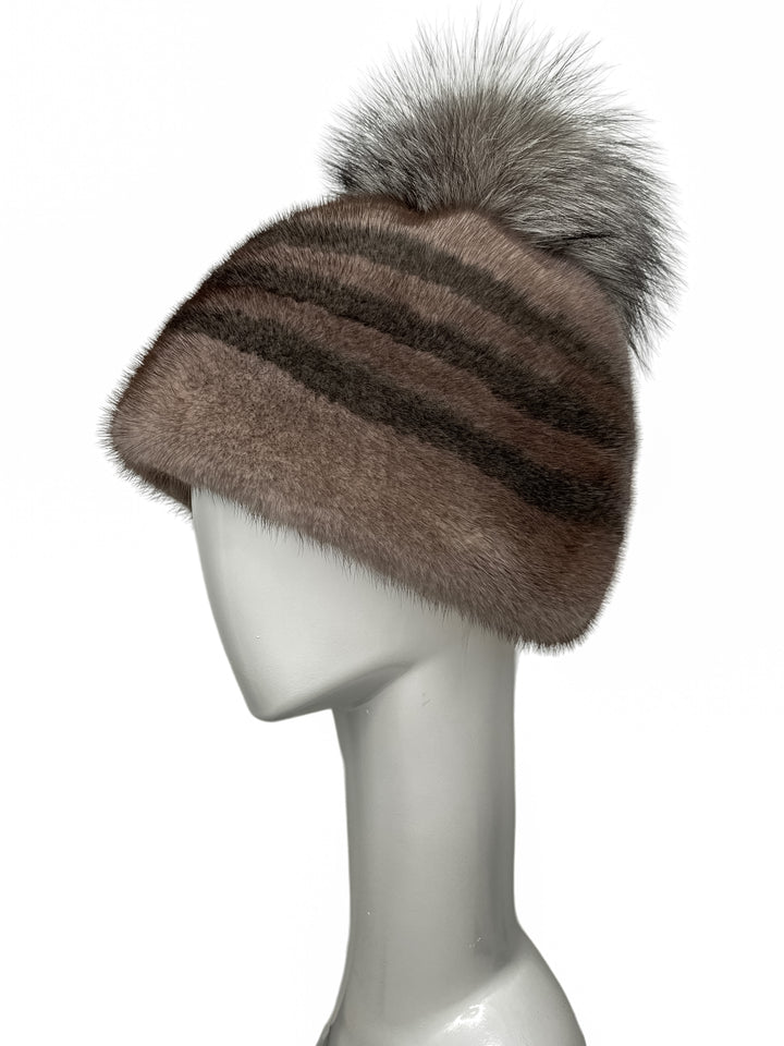 Luxurious Brown Mink Fur Hat A Winter Must Have