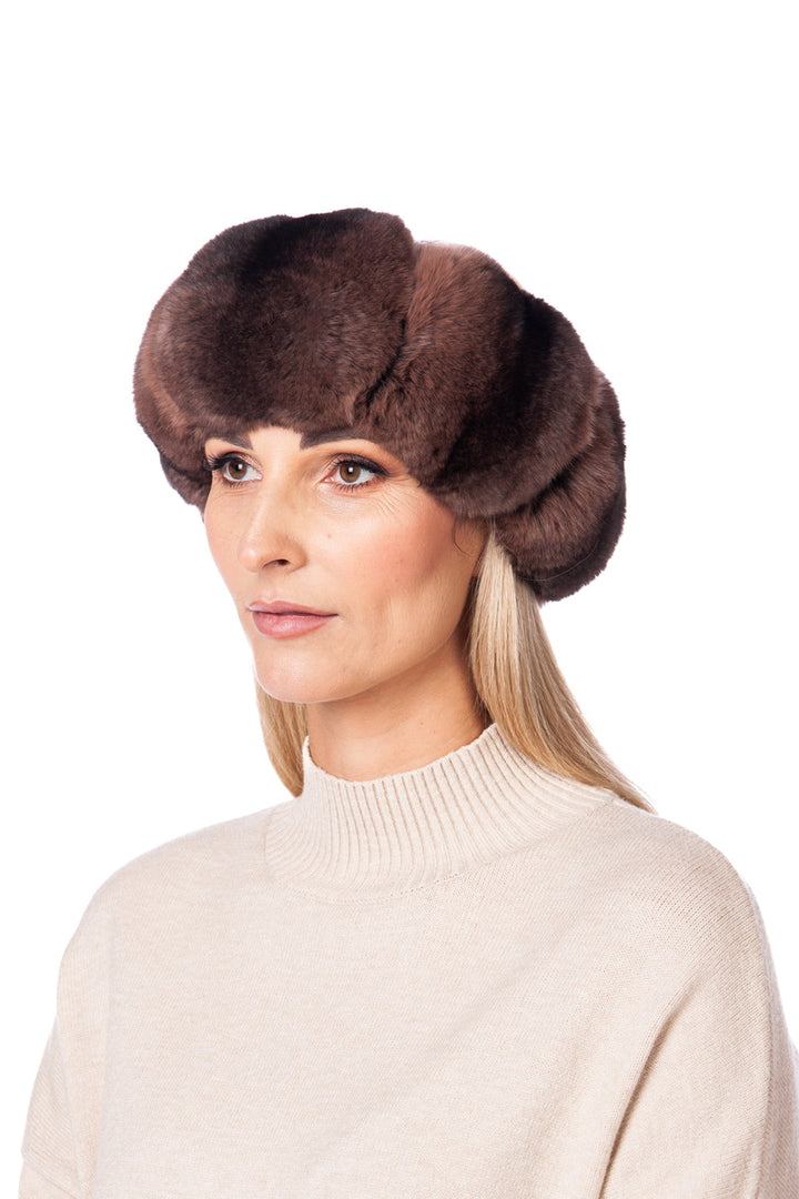 Luxury Chinchilla Fur Head Warmer