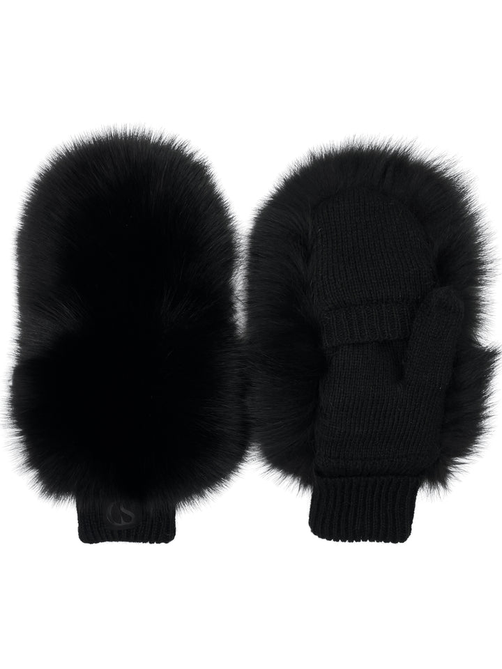 Luxury Ski Gloves With Fur For Women