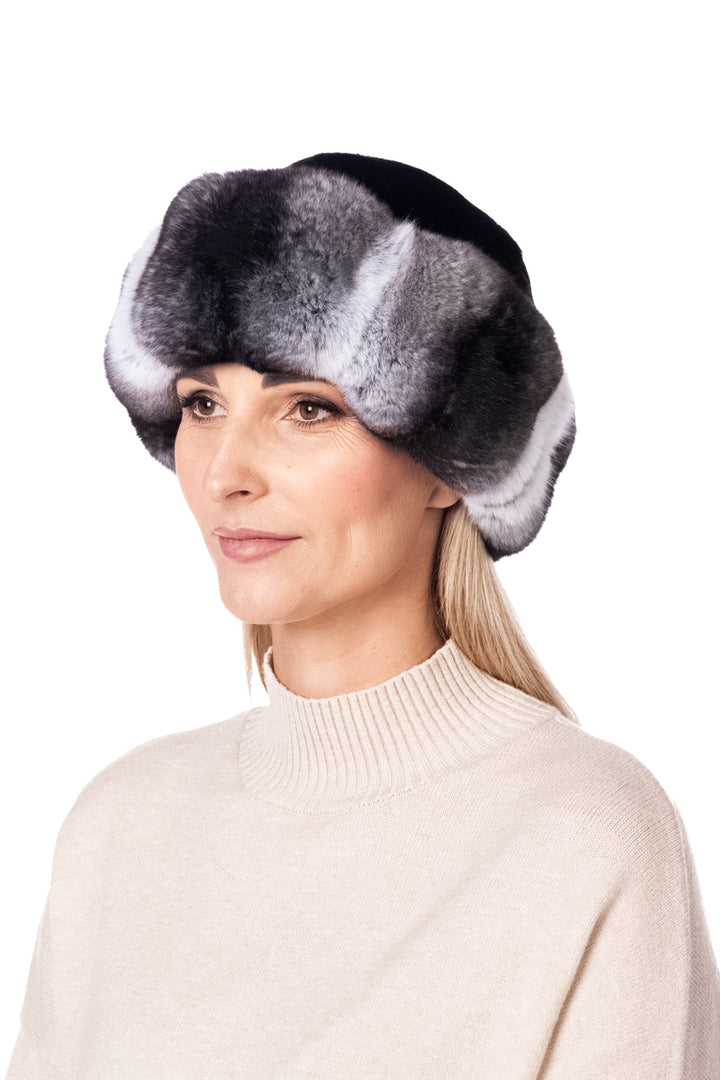 Real Chinchilla Fur Hat