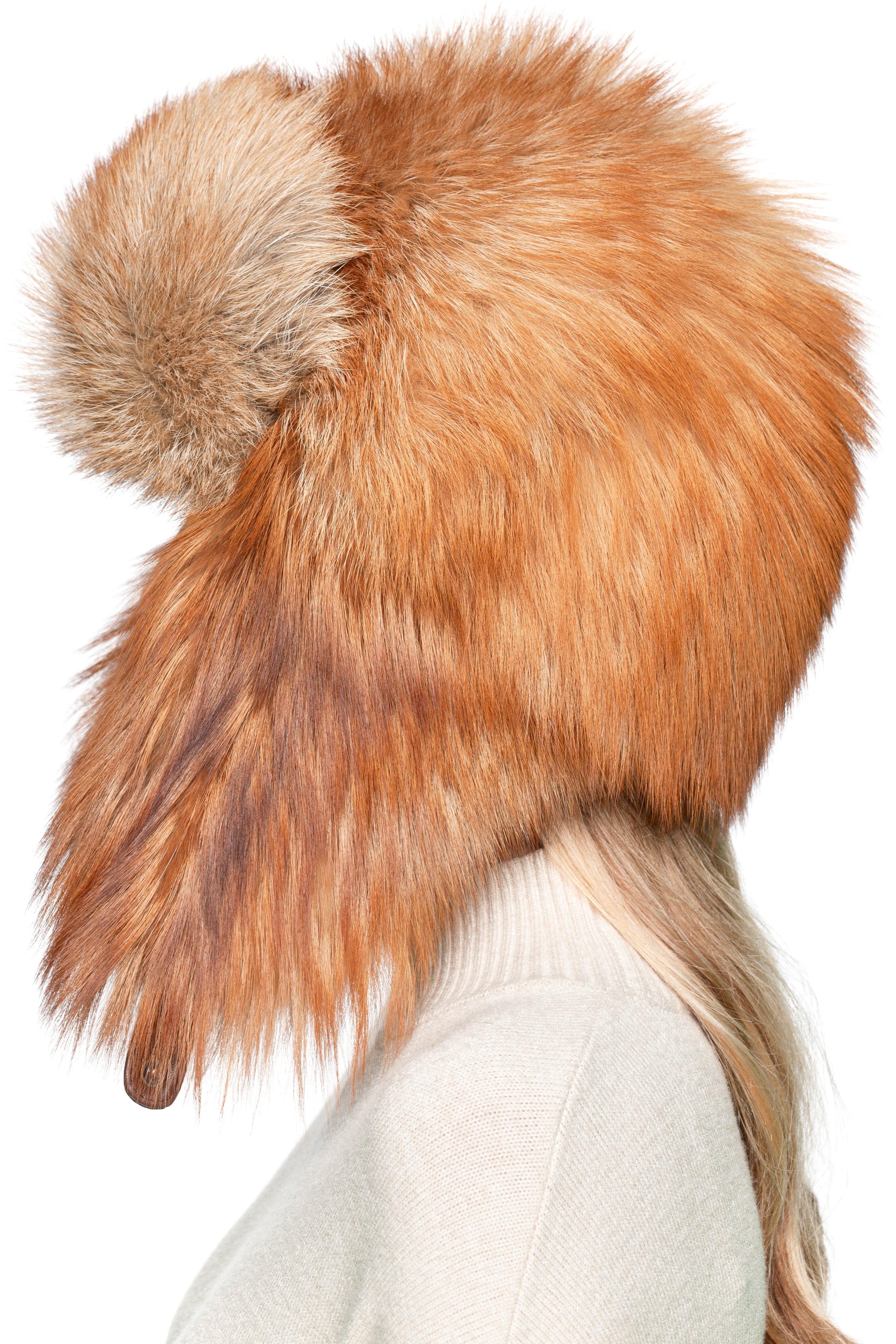 Fox And Astrakhan Fur Ushanka Hat Handmade By FurbySD