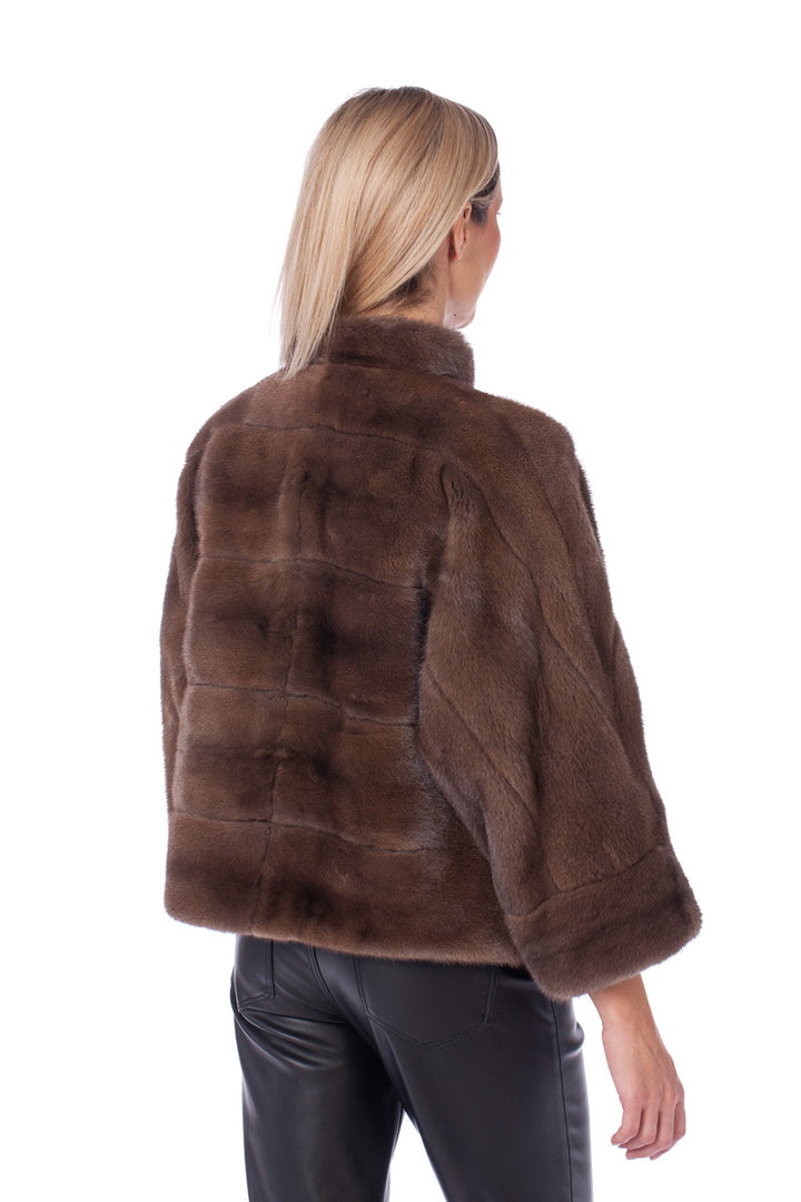 Side Of Luxurious Mink Fur Jacket