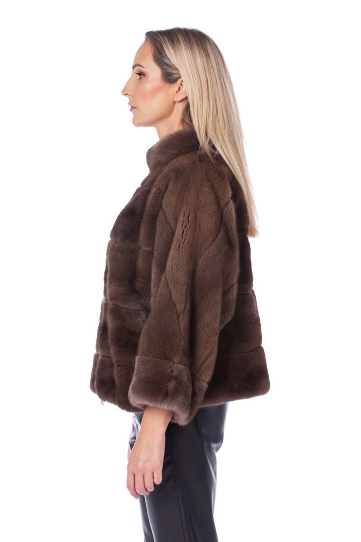 Side Of Mink Fur Jacket