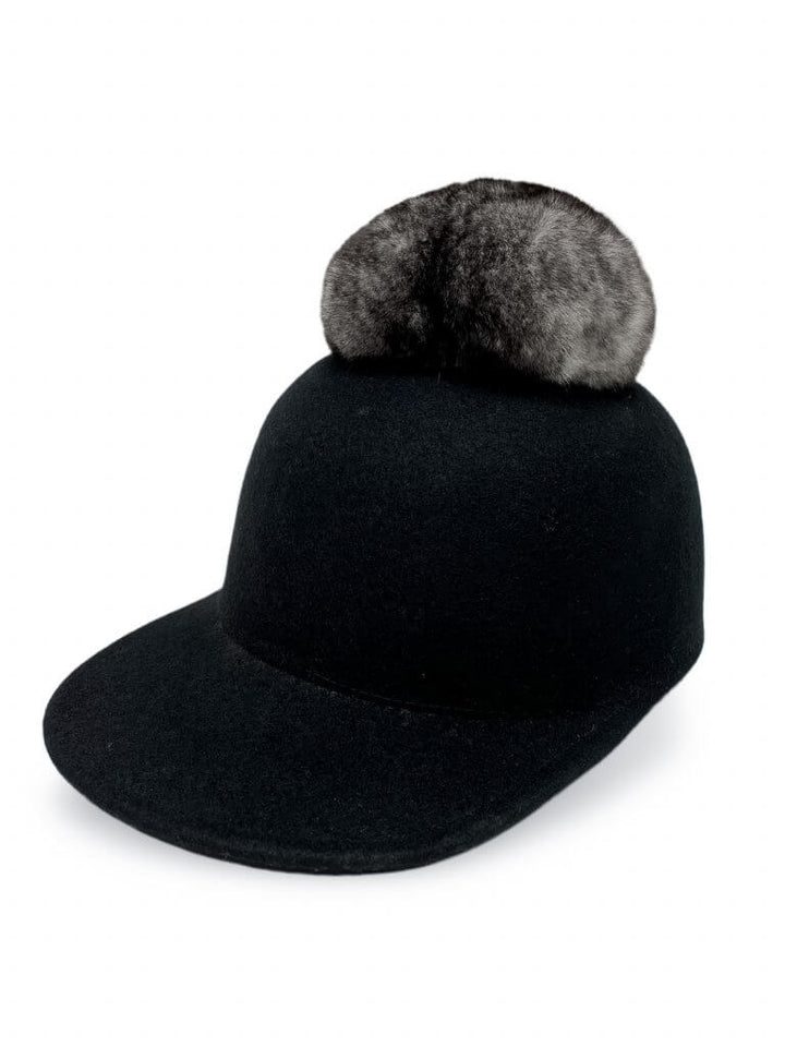 Black Equestrian Style Hat
