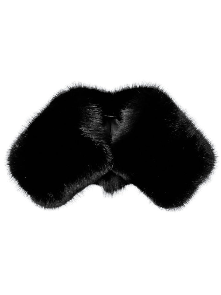 Black Fox Fur Neck Wrap By FurbySD
