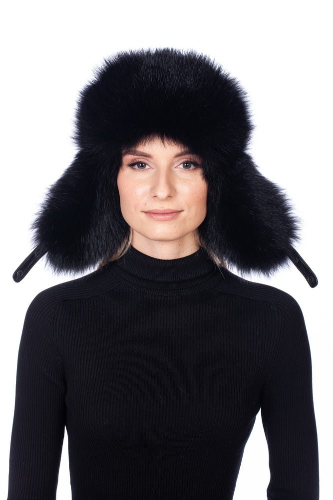 Fox And Astrakhan Fur Ushanka Hat