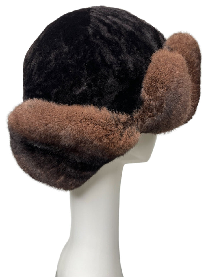Russian Trooper Style Chinchilla Fur Hat