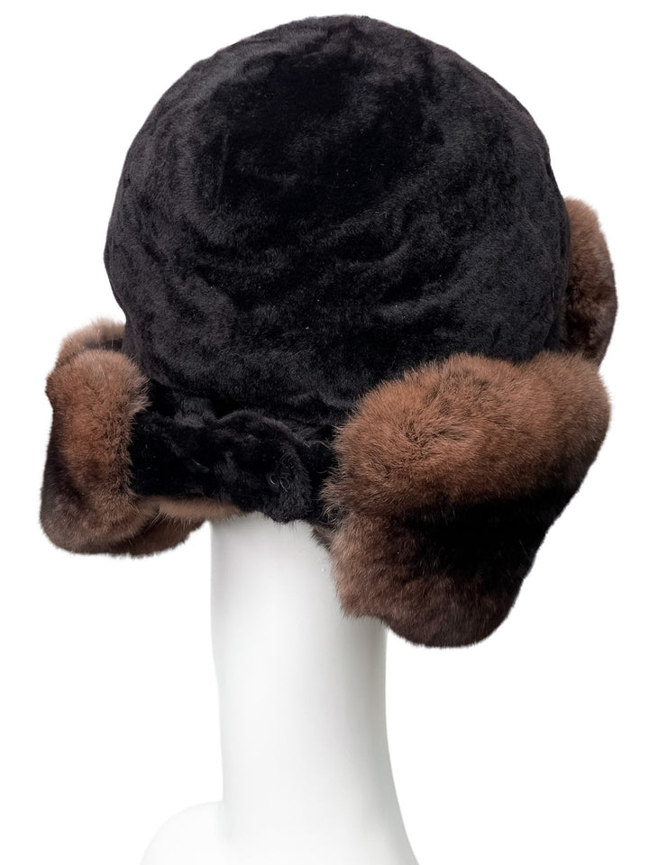 Chinchilla Fur And Astrakhan Fur Hat