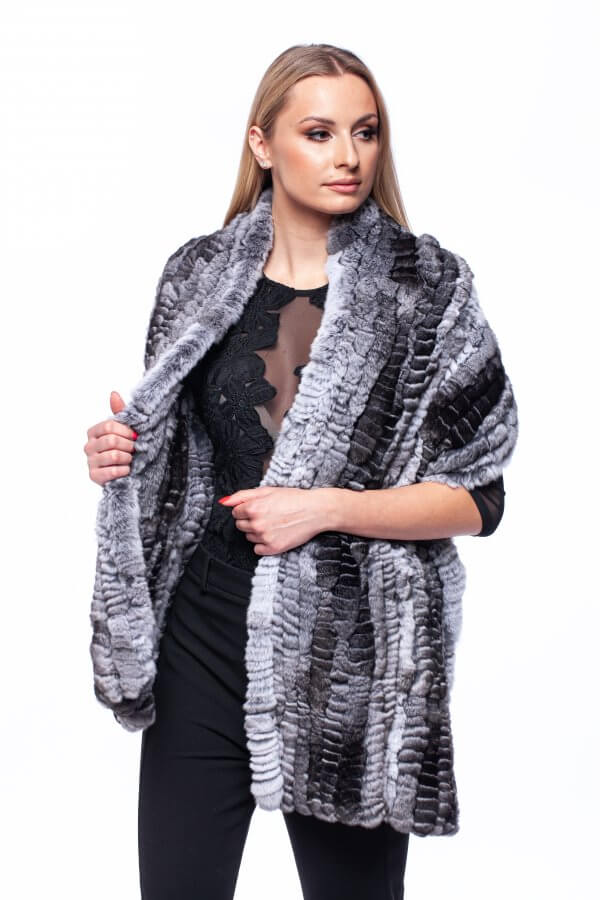 Chinchilla Fur Double Sided Capelet