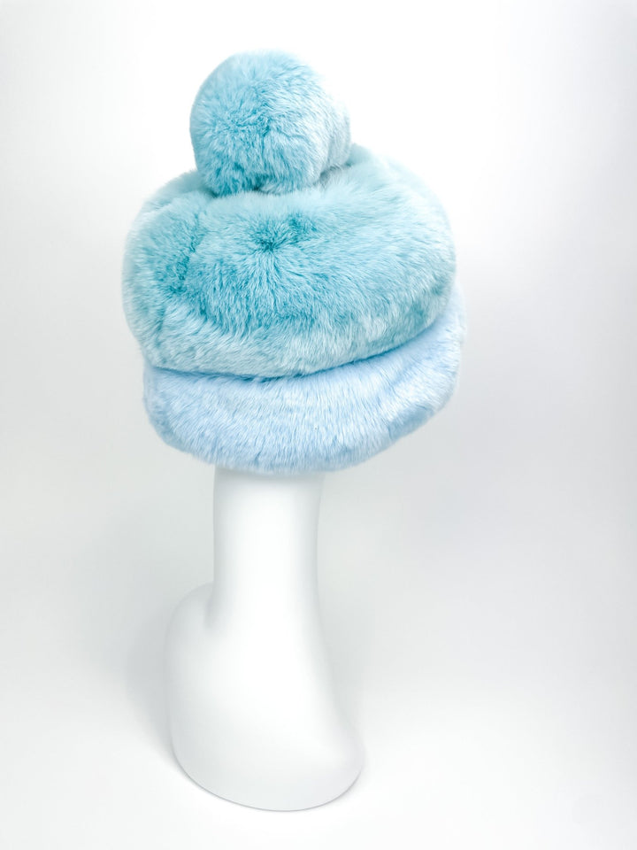 Chinchilla Fur Hat With Fur Tassel