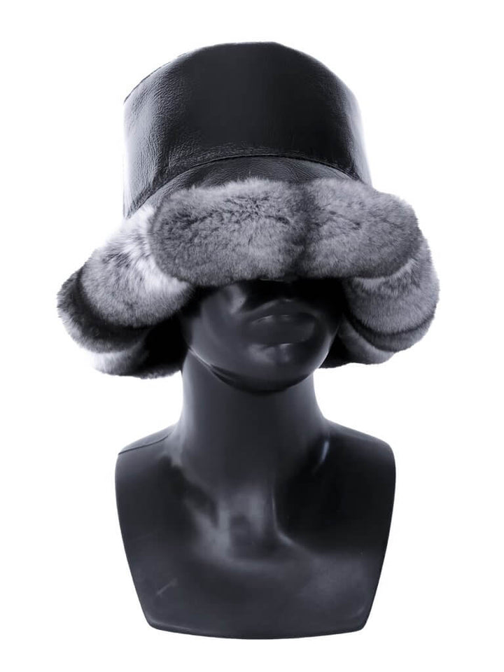 Chinchilla Fur Bucket Hat