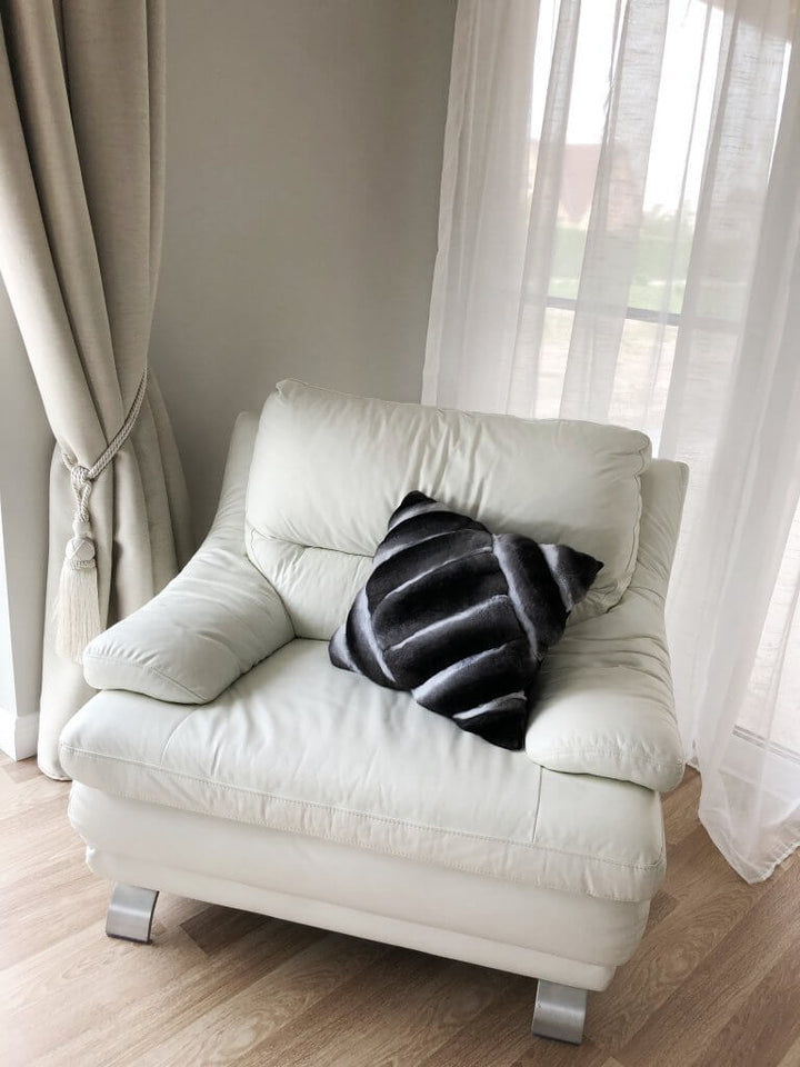 Chinchilla Fur Cushion In Interior