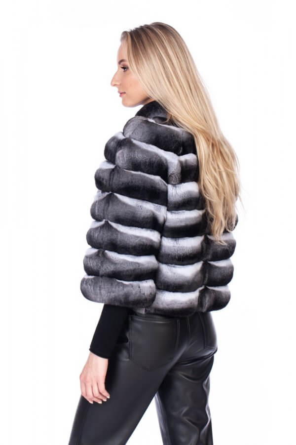 Natural Chinchilla Fur Jacket