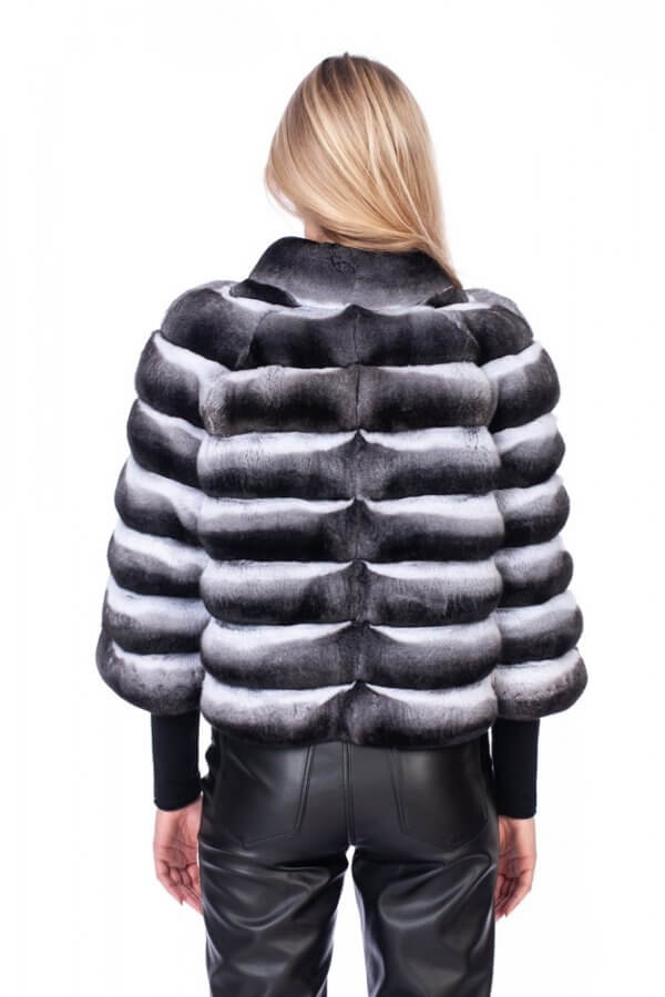 Real Chinchilla Fur Coat