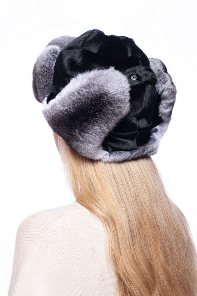 Chinchilla Fur Warm Winter Hat