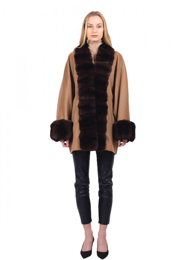 Brown Chinchilla Fur Coat