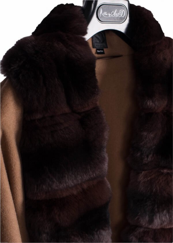 Chinchilla Fur Collar Coat
