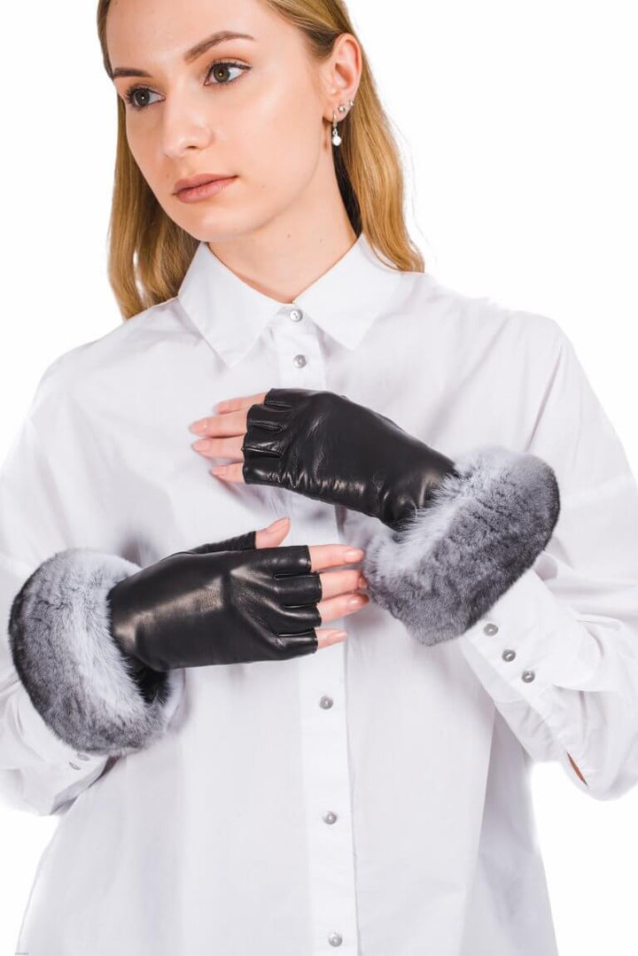 Gloves With Chinchilla Fur
