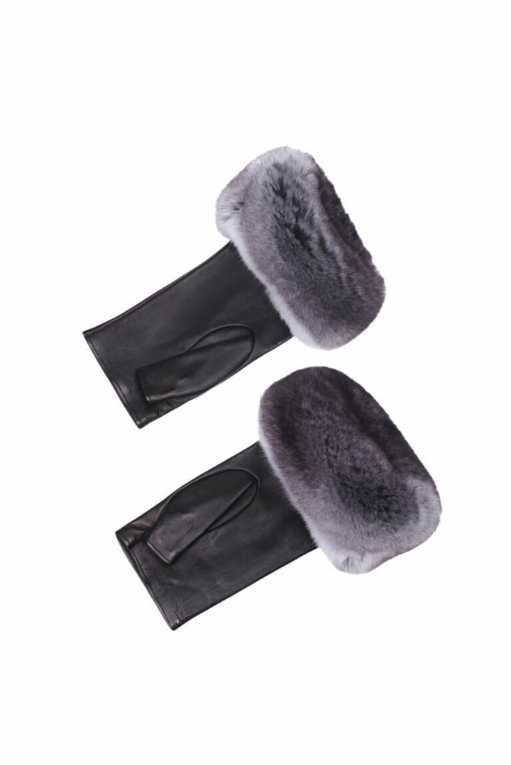 Fingerless Nappa Leather Gloves