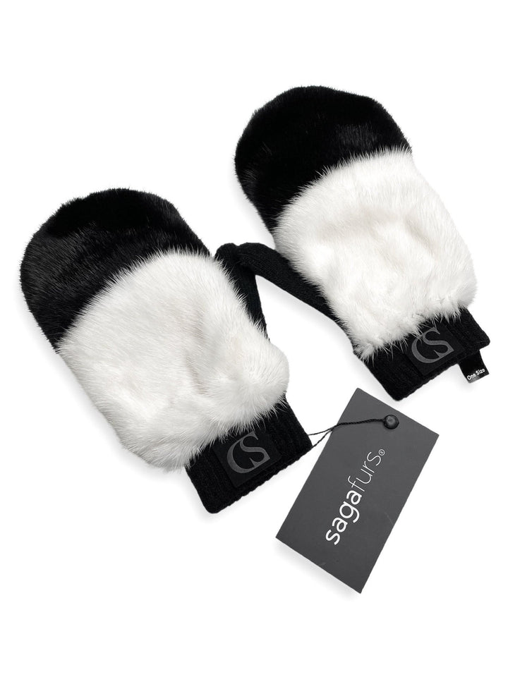 Flip Top Gloves With Mink Fur