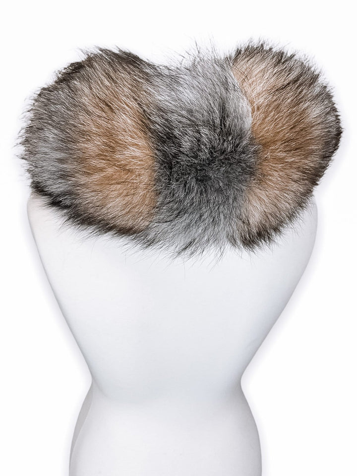 Fox Fur Collar With Ribbon