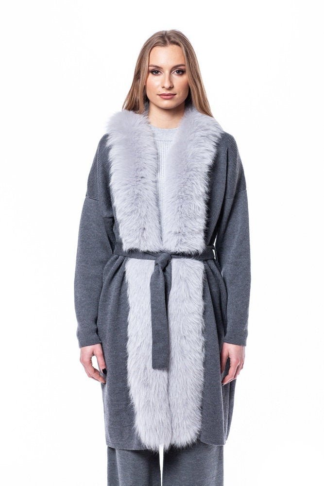 Fox Fur Cardi Coat