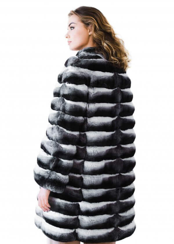 Genuine Chinchilla Fur Coat