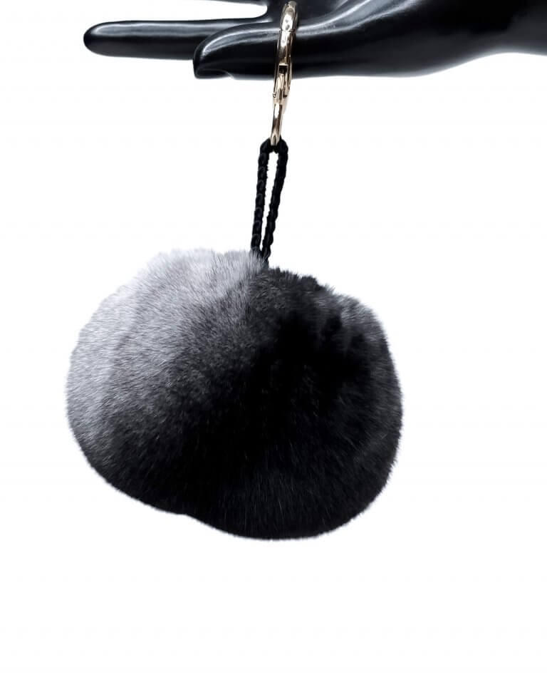 Fur bag charm best sale