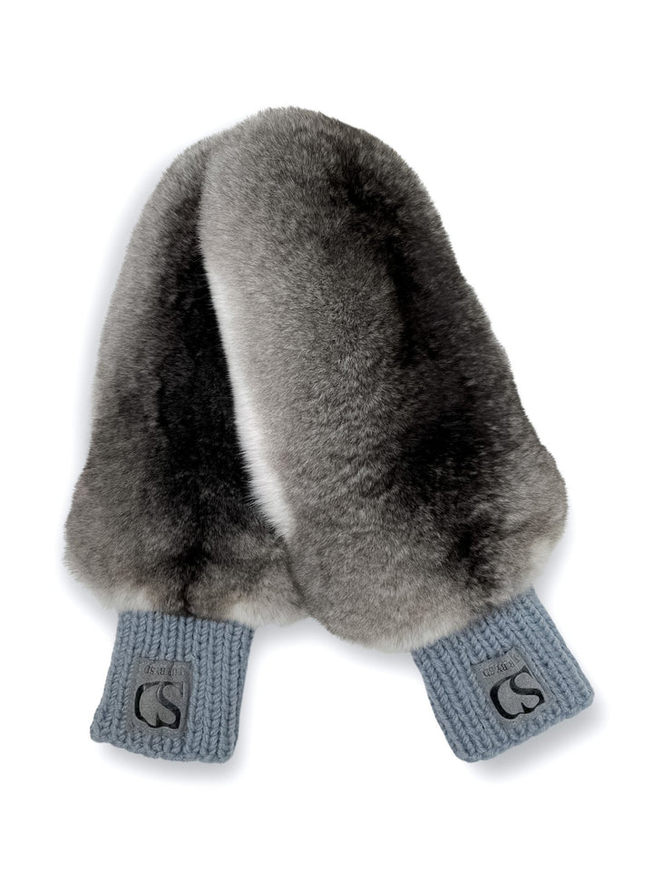 Luxury Chinchilla Fur Mittens By FurbySD