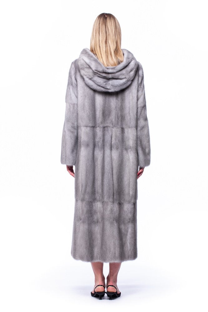 Full Length Sapphire Mink Fur Coat