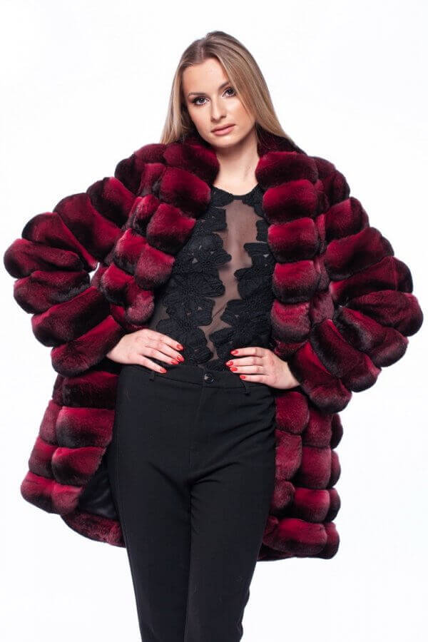 Chinchilla Fur Coat For Women