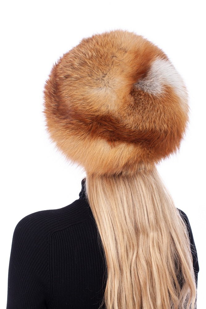 Red Fox Fur Winter Hat