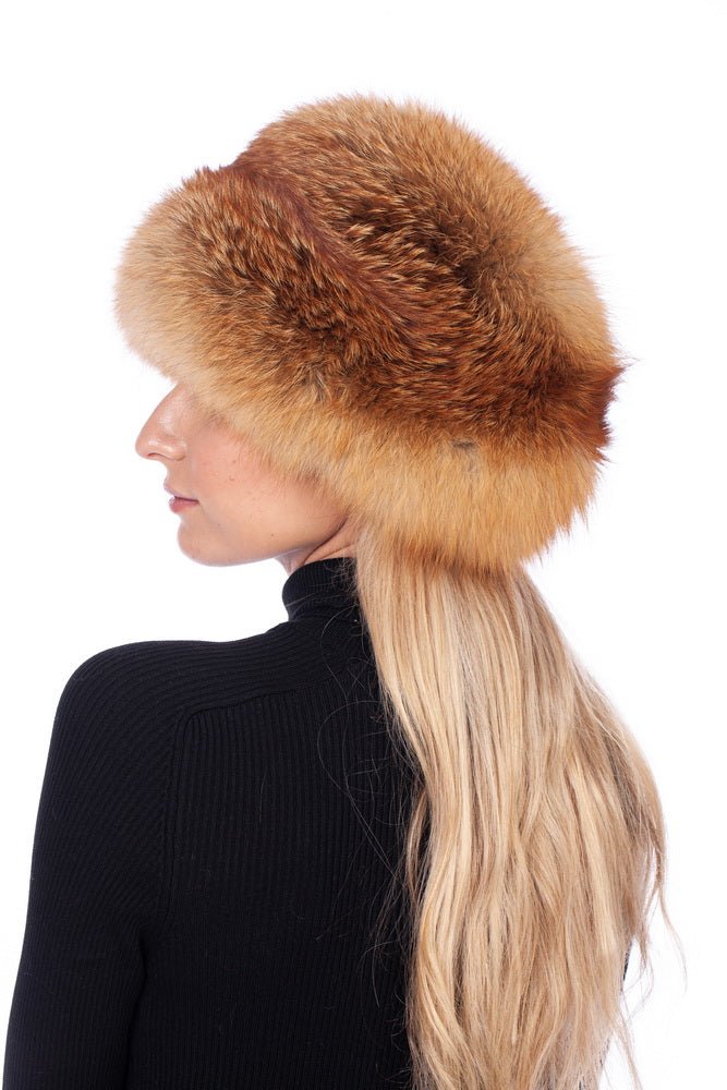 Natural Warm Fox Fur Hat