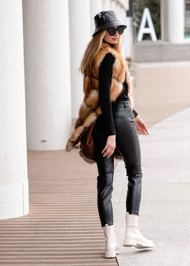 Luxury Red Fox Fur Vest