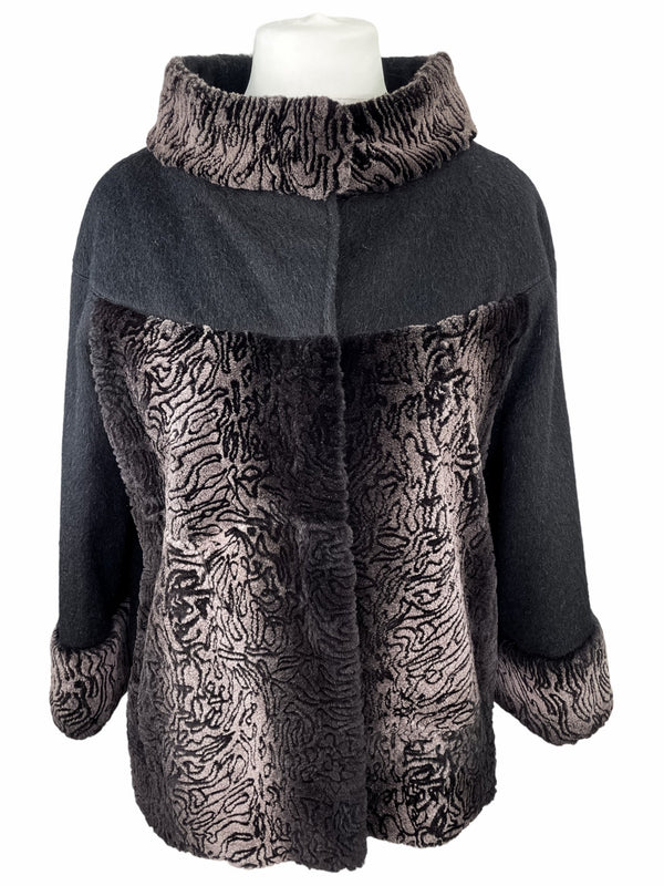Rex Rabbit Fur And Wool Coat