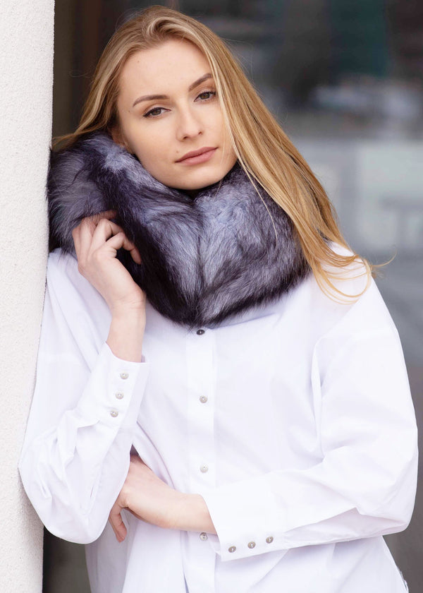 Silver Fox Fur Collar
