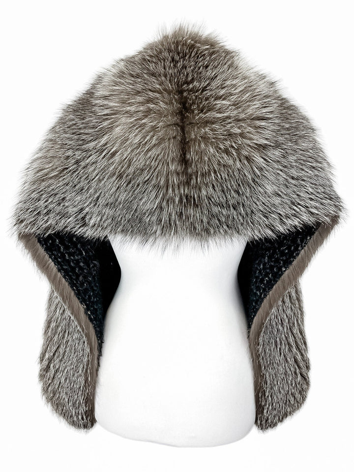 Large Silver Fox Fur Bolero