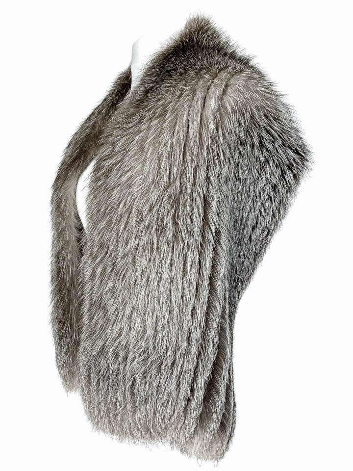 Silver Fox Fur Scarf